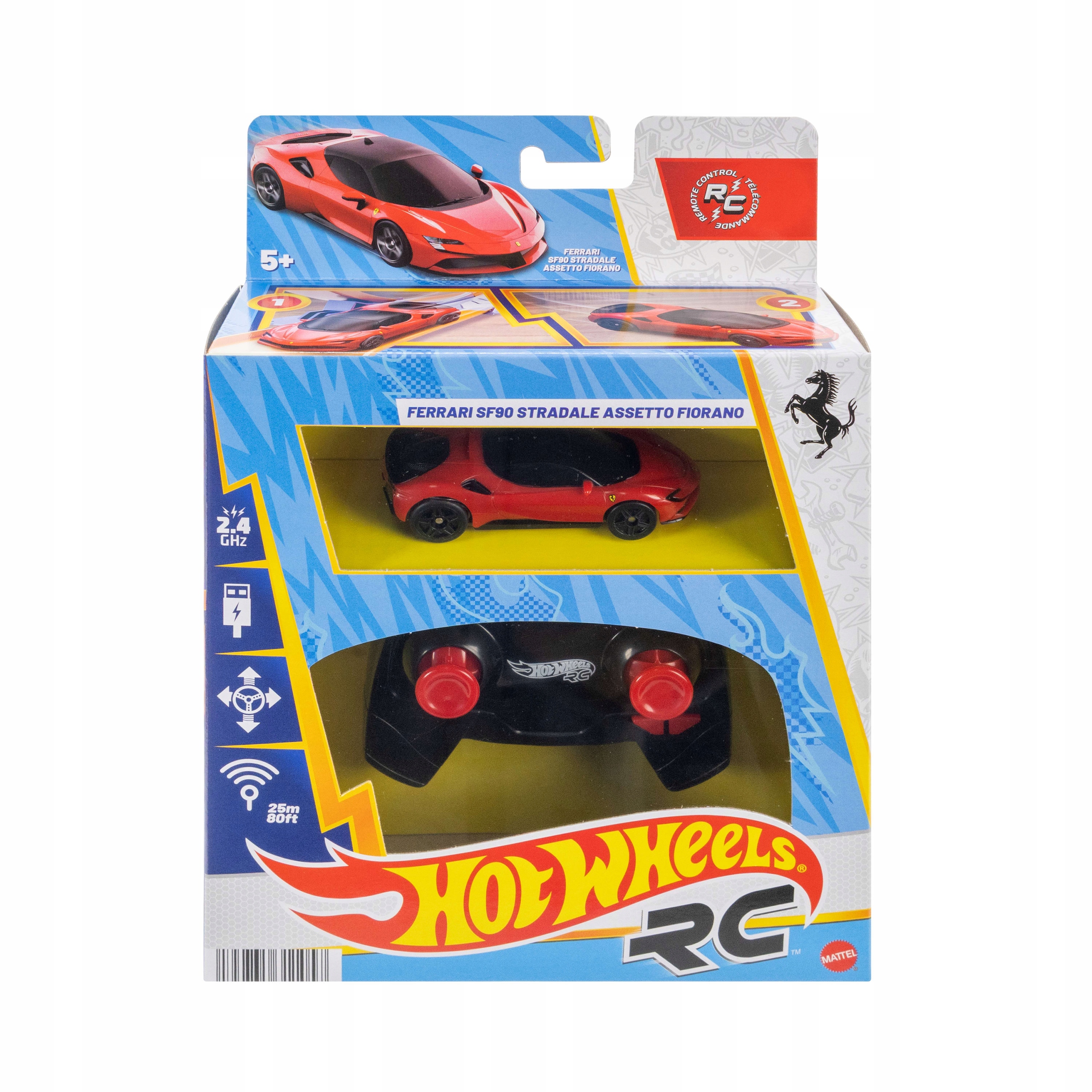 Hot Wheels RC diaľkovo ovládané Ferrari SF90 Stradale Assetto Fiorano JGD09